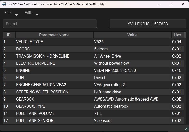 RESTORE AND/OR MODIFY CONFIGURATION DATA AND CLONE CEM UNITS 